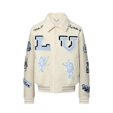 veste louis vuitton bleu|Crocodile Leather Blouson .